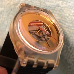 1988 LADY Swatch Watch LK112 MIDAS TOUCH